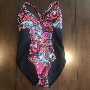 One piece Aqua Green bathing Suit